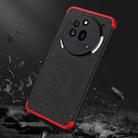 For Nothing Phone 3a GKK Three Stage Splicing Full Coverage PC Phone Case(Black Red) - 2