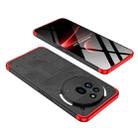 For Nothing Phone 3a GKK Three Stage Splicing Full Coverage PC Phone Case(Black Red) - 3