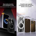 For Huawei Mate 40 Cooling Hollow Metal Holder MagSafe Phone Case(Black) - 3