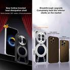 For Huawei Mate 50 Pro Cooling Hollow Metal Holder MagSafe Phone Case(Silver) - 3