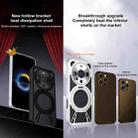 For Huawei Mate 60 Cooling Hollow Metal Holder MagSafe Phone Case(Black) - 2