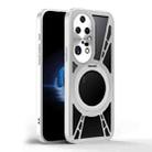 For Huawei P50 Pro Cooling Hollow Metal Holder MagSafe Phone Case(Silver) - 2