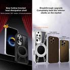 For Huawei P50 Pro Cooling Hollow Metal Holder MagSafe Phone Case(Silver) - 3