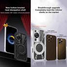 For Huawei P60 Pro Cooling Hollow Metal Holder MagSafe Phone Case(Silver) - 3