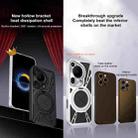 For Huawei Pura 70 Ultra Cooling Hollow Metal Holder MagSafe Phone Case(Silver) - 3