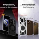 For Honor 200 Cooling Hollow Metal Holder MagSafe Phone Case(Silver) - 3