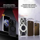 For Honor 300 Pro Cooling Hollow Metal Holder MagSafe Phone Case(Silver) - 3