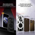 For Honor Magic6 Cooling Hollow Metal Holder MagSafe Phone Case(Silver) - 3