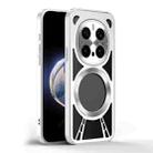 For Honor Magic7 Cooling Hollow Metal Holder MagSafe Phone Case(Silver) - 2