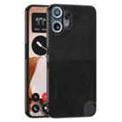 For Nothing CMF Phone 2 Pro GKK Skin Feel Leather Frosted Phone Case(Black) - 1