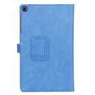 For Samsung Galaxy Tab A 10.1 (2019) T510 / T515 Retro Texture PU Horizontal Flip Leather Case with Holder & Card Slots & Hand Strap(Blue) - 3