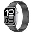 For Apple Watch 42mm / 41mm / 40mm / 38mm One-Bead Pure Titanium Buckle Watch Band(Black) - 1