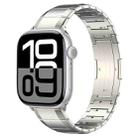 For Apple Watch 42mm / 41mm / 40mm / 38mm One-Bead Pure Titanium Buckle Watch Band(Titanium) - 1