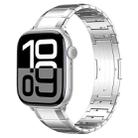 For Apple Watch 42mm / 41mm / 40mm / 38mm One-Bead Pure Titanium Buckle Watch Band(Silver) - 1
