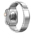 For Apple Watch 42mm / 41mm / 40mm / 38mm One-Bead Pure Titanium Buckle Watch Band(Silver) - 3