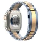 For Apple Watch 46mm / 49mm / 45mm / 44mm T-shaped Turtle Buckle Detachable Titanium Watch Band(Blue Gold) - 3