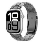 For Apple Watch 42mm / 41mm / 40mm / 38mm T-shaped Turtle Buckle Detachable Titanium Watch Band(Grey) - 1
