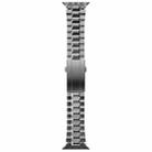 For Apple Watch 42mm / 41mm / 40mm / 38mm T-shaped Turtle Buckle Detachable Titanium Watch Band(Grey) - 2