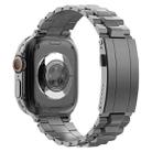 For Apple Watch 42mm / 41mm / 40mm / 38mm T-shaped Turtle Buckle Detachable Titanium Watch Band(Grey) - 3