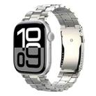 For Apple Watch 42mm / 41mm / 40mm / 38mm T-shaped Turtle Buckle Detachable Titanium Watch Band(Titanium) - 1
