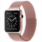 For Apple Watch 46mm / 49mm / 45mm / 44mm xDfind Milanese Loop Magnetic Metal Watch Band(Rose Pink) - 1