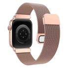 For Apple Watch 46mm / 49mm / 45mm / 44mm xDfind Milanese Loop Magnetic Metal Watch Band(Rose Pink) - 2