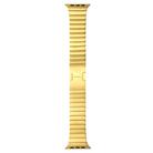 For Apple Watch 46mm / 49mm / 45mm / 44mm xDfind One Bead Stainless Steel Watch Band(Gold) - 2
