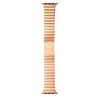 For Apple Watch 46mm / 49mm / 45mm / 44mm xDfind One Bead Stainless Steel Watch Band(Rose Gold) - 2