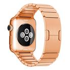 For Apple Watch 46mm / 49mm / 45mm / 44mm xDfind One Bead Stainless Steel Watch Band(Rose Gold) - 3