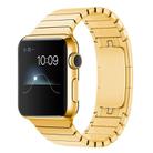 For Apple Watch 42mm / 41mm / 40mm / 38mm xDfind One Bead Stainless Steel Watch Band(Gold) - 1