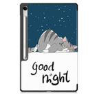 For Samsung Galaxy Tab S10 FE+ Custer Painted 3-Fold Holder Smart Leather Tablet Case(Lazy Cat) - 3