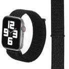 For Apple Watch 46mm / 49mm / 45mm / 44mm xDfind Nylon Loop Hook and Loop Fastener Watch Band(Nightfall Black) - 2