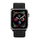 For Apple Watch 46mm / 49mm / 45mm / 44mm xDfind Nylon Loop Hook and Loop Fastener Watch Band(Nightfall Black) - 3