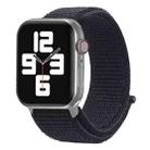 For Apple Watch 46mm / 49mm / 45mm / 44mm xDfind Nylon Loop Hook and Loop Fastener Watch Band(Black) - 1