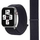For Apple Watch 46mm / 49mm / 45mm / 44mm xDfind Nylon Loop Hook and Loop Fastener Watch Band(Black) - 2