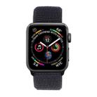 For Apple Watch 46mm / 49mm / 45mm / 44mm xDfind Nylon Loop Hook and Loop Fastener Watch Band(Black) - 3