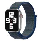 For Apple Watch 46mm / 49mm / 45mm / 44mm xDfind Nylon Loop Hook and Loop Fastener Watch Band(Dark Blue) - 1