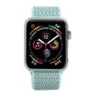 For Apple Watch 42mm / 41mm / 40mm / 38mm xDfind Nylon Loop Hook and Loop Fastener Watch Band(Mint Green) - 3