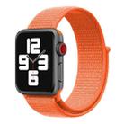 For Apple Watch 42mm / 41mm / 40mm / 38mm xDfind Nylon Loop Hook and Loop Fastener Watch Band(Orange) - 1