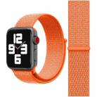 For Apple Watch 42mm / 41mm / 40mm / 38mm xDfind Nylon Loop Hook and Loop Fastener Watch Band(Orange) - 2