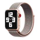 For Apple Watch 42mm / 41mm / 40mm / 38mm xDfind Nylon Loop Hook and Loop Fastener Watch Band(Pink Sand) - 1