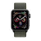 For Apple Watch 42mm / 41mm / 40mm / 38mm xDfind Nylon Loop Hook and Loop Fastener Watch Band(Army Green) - 3