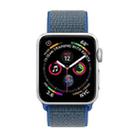 For Apple Watch 42mm / 41mm / 40mm / 38mm xDfind Nylon Loop Hook and Loop Fastener Watch Band(Dark Blue) - 3