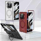 For Huawei Mate X6 GKK Integrated Magnetic Folding Hinge Ultra-thin Phone Case with Rotating Stand(Black) - 2