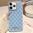 For iPhone 11 Pro Max Glitter Powder Dots Pattern Rhinestone Large Hole Phone Case(Blue) - 1