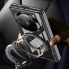 For Huawei Mate X6 GKK Integrated Magnetic Folding Hinge Ultra-thin Phantom Phone Case with Rotating Stand(Black) - 3