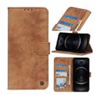 For iPhone 12 / 12 Pro Antelope Texture Magnetic Buckle Horizontal Flip PU Leather Case with Card Slots & Wallet & Holder(Brown) - 1