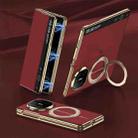 For Huawei Mate X6 GKK Full Cover Flip Phone Leather Case with Magnetic Rotating Stand(Red) - 1