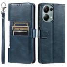 For OPPO Reno13 Pro Simple 6-Card Wallet Leather Phone Case(Navy Blue) - 2