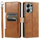 For OPPO Reno13 Pro Simple 6-Card Wallet Leather Phone Case(Brown) - 2